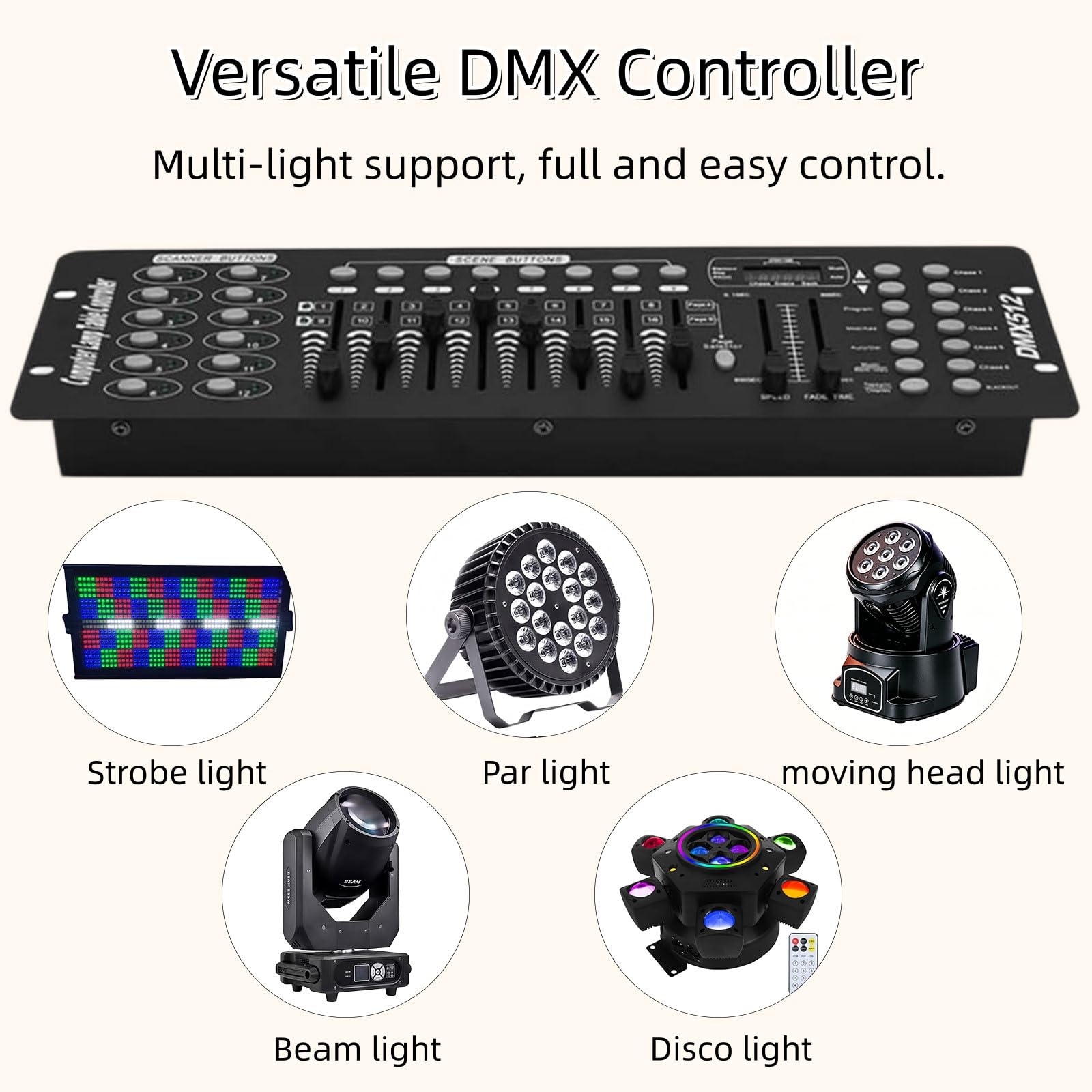 Amazon.com: XPCLEOYZ DMX Controller dmx512 192 Channel Stage